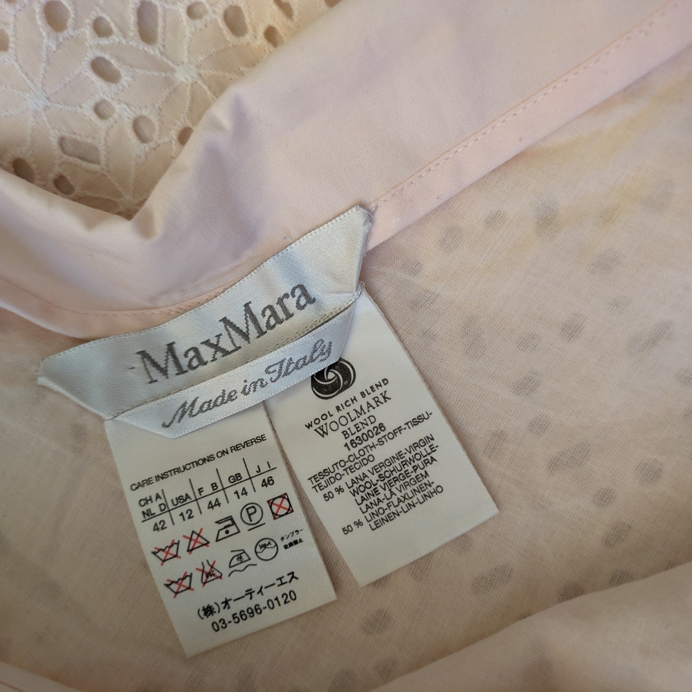 MaxMara Pink Embellished A-Line Skirt Cocktail - Picture 3 of 3